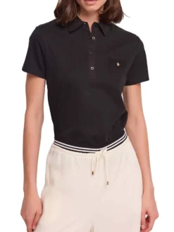 POLO DONNA - GAUDI JEANS NERO - 611BD64015