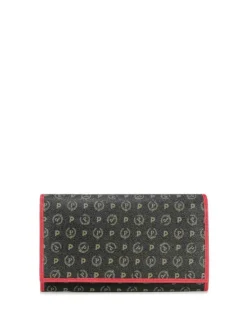 PORTAFOGLIO DONNA - POLLINI NERO-ROSSO - TE9000PP02Q11