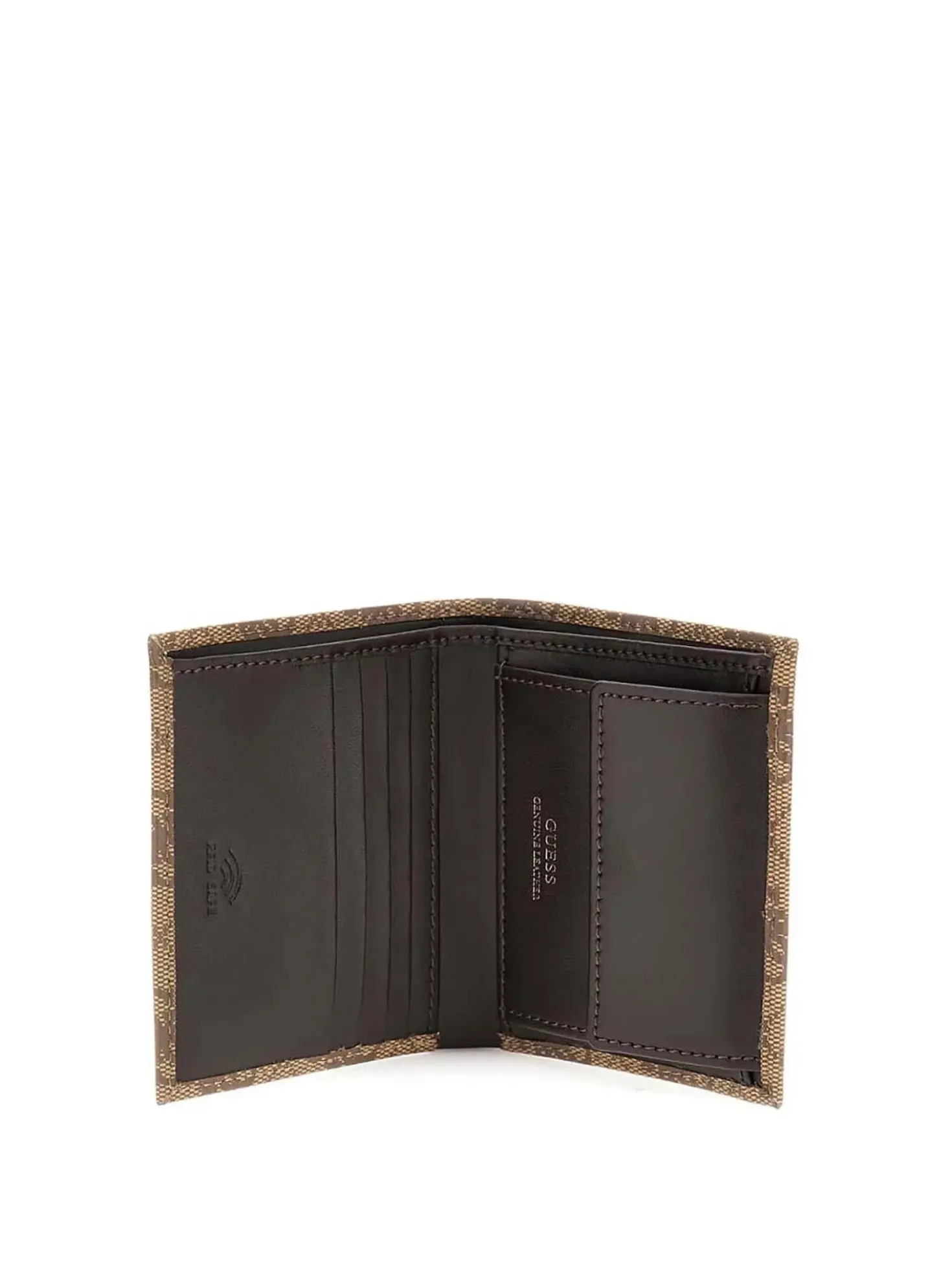 PORTAFOGLIO UOMO - GUESS BEIGE-MARRONE - SMVELE LEA22