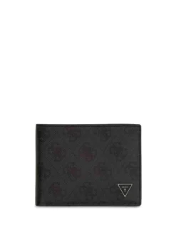 PORTAFOGLIO UOMO - GUESS NERO - SMVELE LEA20