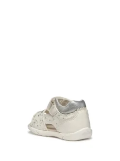 SANDALO BAMBINA - GEOX BIANCO-ARGENTO - B556FD 000BC
