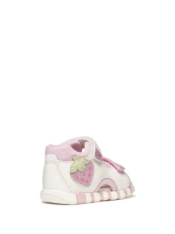 SANDALO BAMBINA - GEOX BIANCO-ROSA - B6517A 054GN