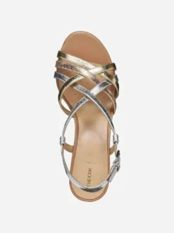 SANDALO DONNA - GEOX ARGENTO - D55YZB 0KYBN
