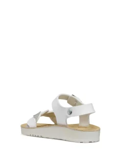SANDALO RAGAZZA - GEOX BIANCO-ARGENTO - J55EAE 0BCEW