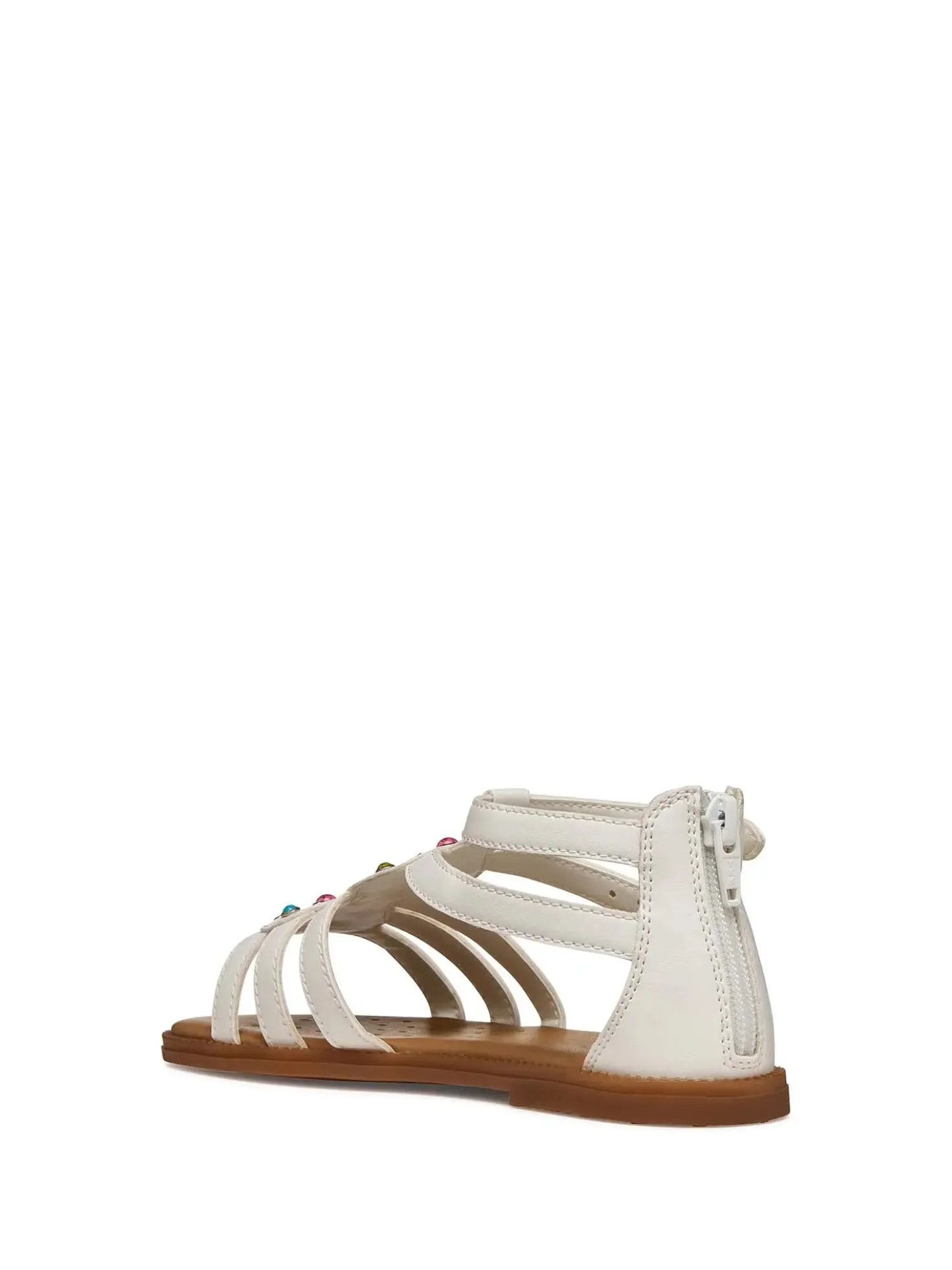 SANDALO RAGAZZA - GEOX BIANCO-MULTI - J6535D 000BC