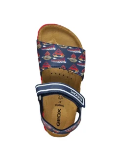 SANDALO RAGAZZO - GEOX NAVY-ROSSO - J658LC 0006A