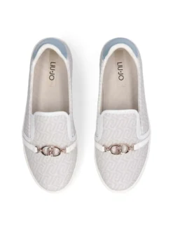 SLIP ON DONNA - LIU-JO BIANCO-AZZURRO - BA6061EX339