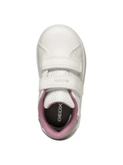 SNEAKERS BAMBINA - GEOX BIANCO-ROSA - B365MA 0BCKC
