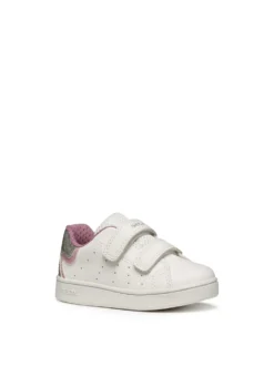 SNEAKERS BAMBINA - GEOX BIANCO-ROSA - B365MA 0BCKC