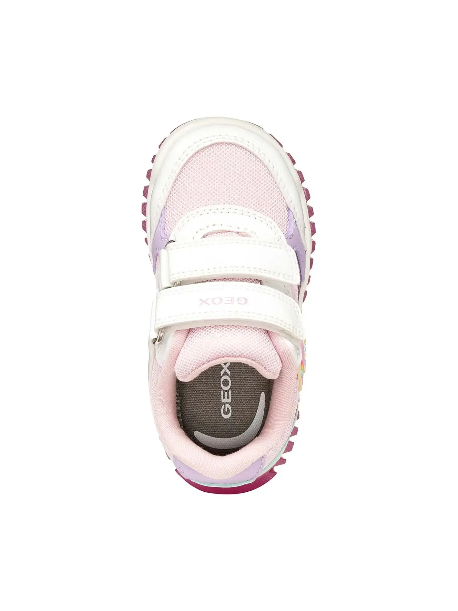 SNEAKERS BAMBINA - GEOX BIANCO-ROSA - B6561A 002AS