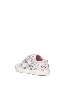 SNEAKERS BAMBINA - GEOX BIANCO-ROSA - B451MB 000AN