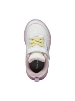 SNEAKERS BAMBINA - GEOX BIANCO-ROSA - B454TD 01454