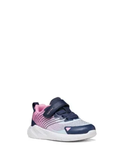 SNEAKERS BAMBINA - GEOX BLU-ROSA - B664TA 0119J