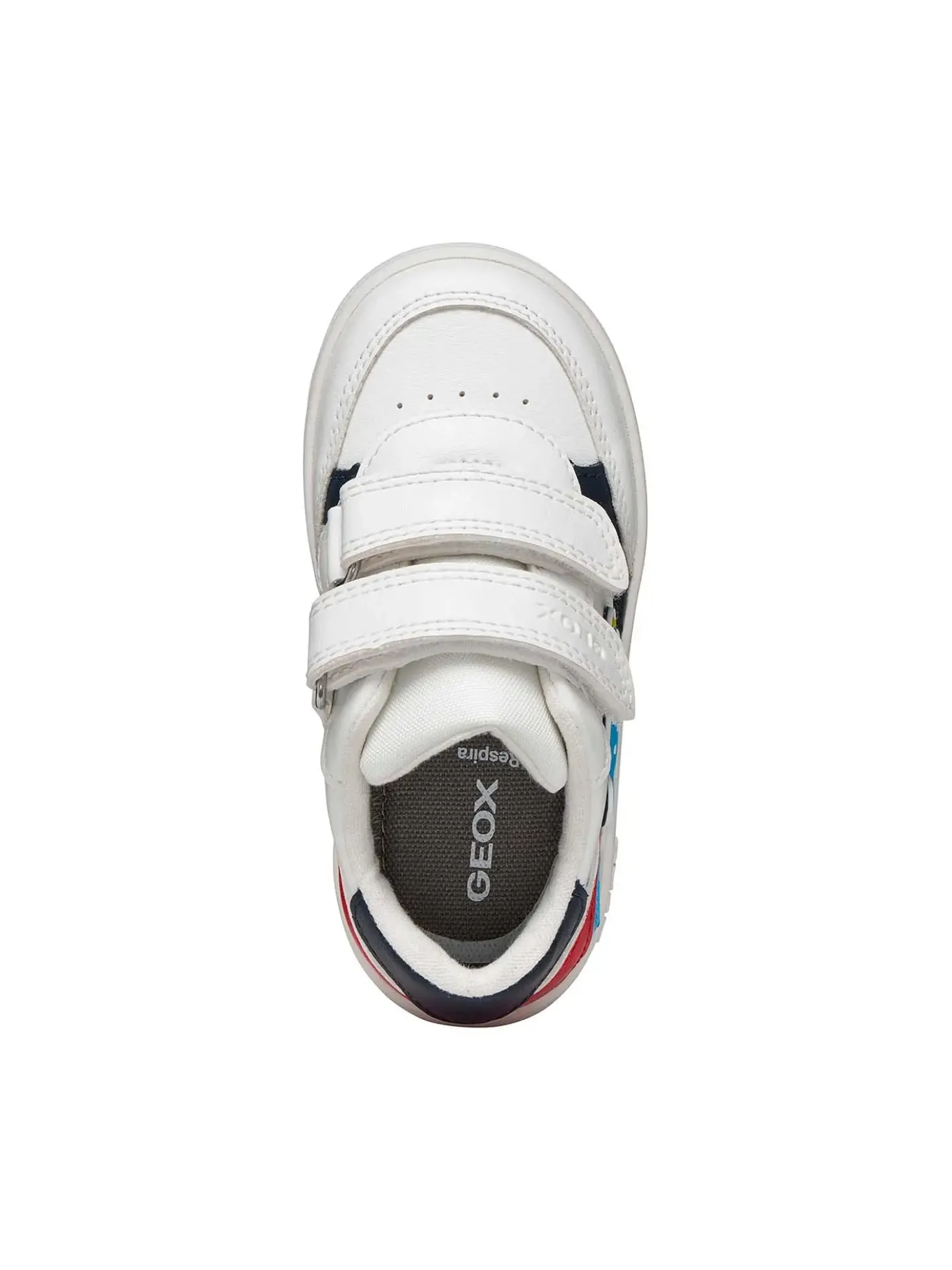 SNEAKERS BAMBINO - GEOX BIANCO-ROSSO - B655LC 000BC