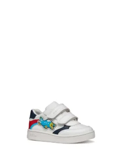 SNEAKERS BAMBINO - GEOX BIANCO-ROSSO - B655LC 000BC