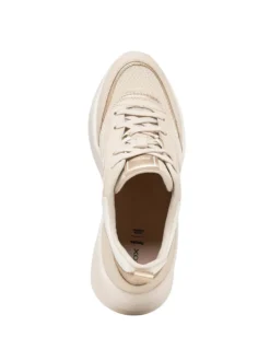 SNEAKERS DONNA - GEOX BEIGE-ORO - D651FB 09BBN