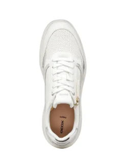 SNEAKERS DONNA - GEOX BIANCO-ARGENTO - D56YNE 0BCBN