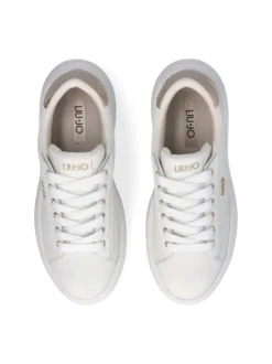 SNEAKERS DONNA - LIU-JO BIANCO-ORO - BA6069PX026