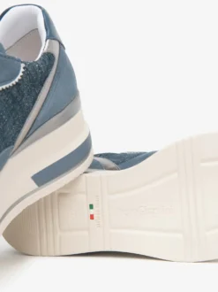 SNEAKERS DONNA - NERO GIARDINI BLU - E615230D