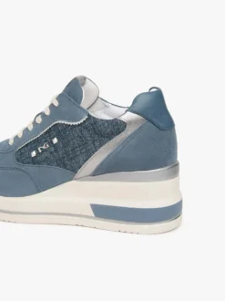 SNEAKERS DONNA - NERO GIARDINI BLU - E615230D