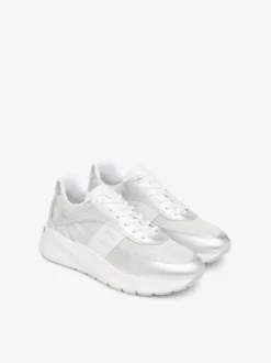 SNEAKERS DONNA - NERO GIARDINI ARGENTO - E615183D