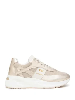 SNEAKERS DONNA - NERO GIARDINI BEIGE - E615183D