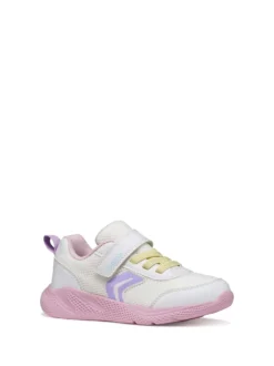 SNEAKERS RAGAZZA - GEOX BIANCO-ROSA - J36FWB 01454