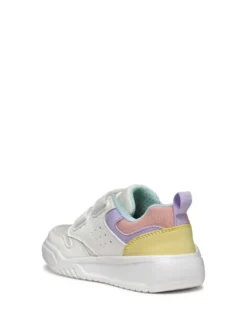 SNEAKERS RAGAZZA - GEOX BIANCO-MULTI - J55HPA 014BU