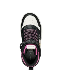 SNEAKERS RAGAZZA - GEOX NERO-FUXIA - J66HXJ 054FU