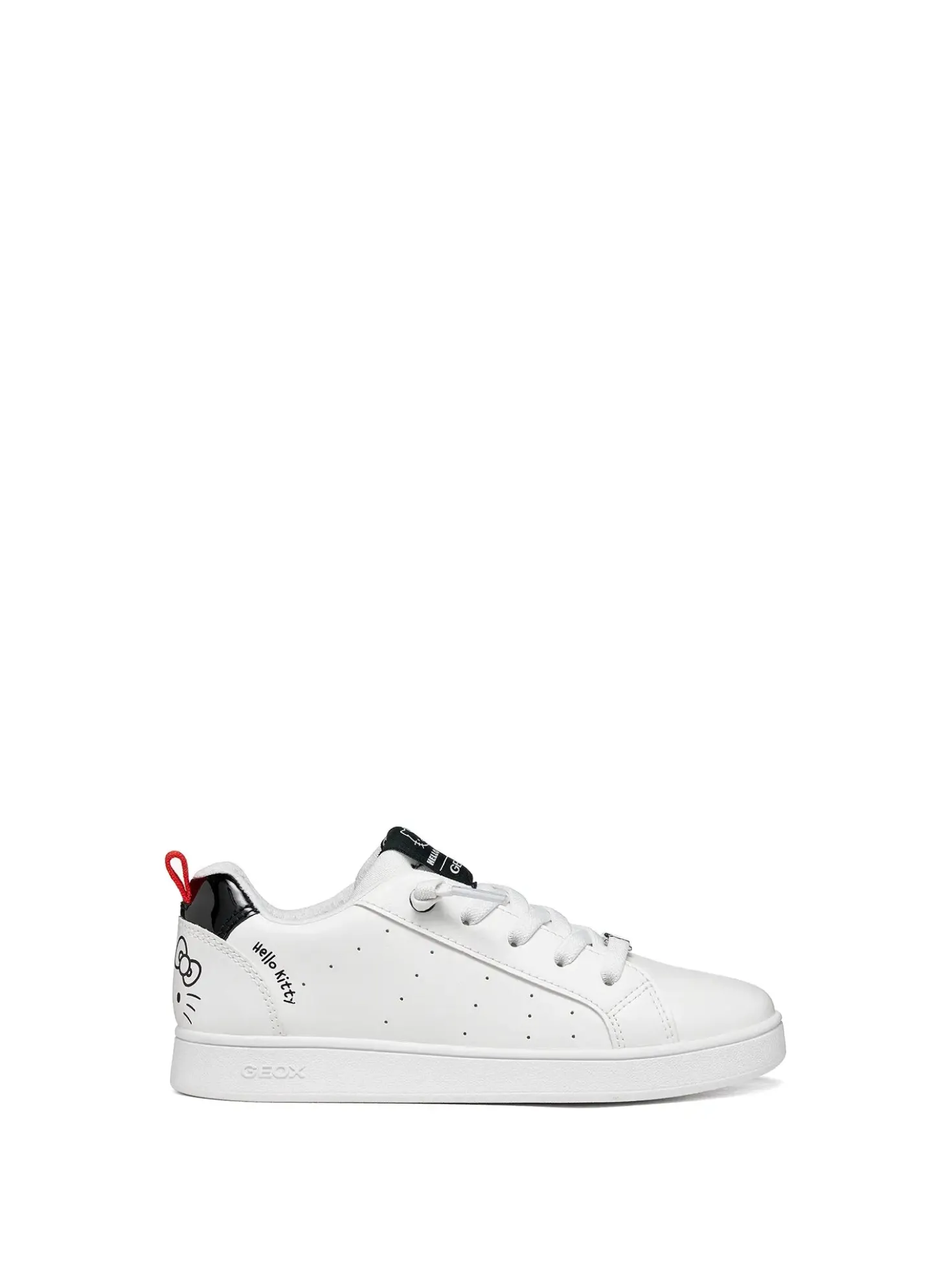 SNEAKERS RAGAZZO - GEOX BIANCO-NERO - J66LRD 05402
