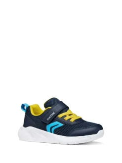 SNEAKERS RAGAZZO - GEOX NAVY-GIALLO - J36GBA 01454