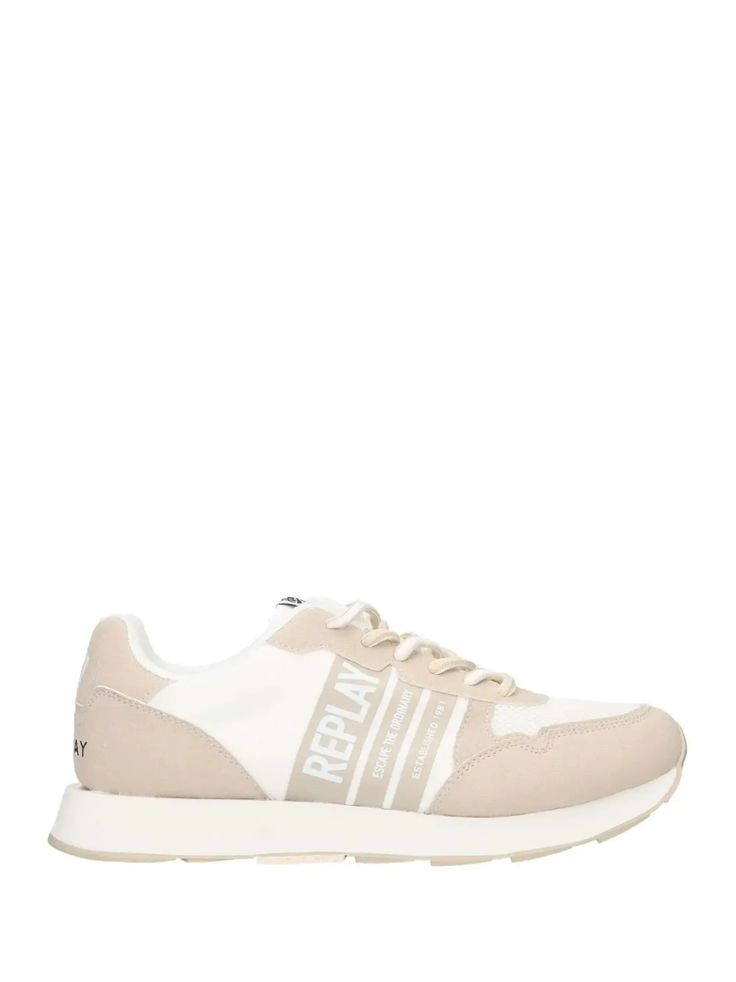SNEAKERS UOMO - REPLAY BIANCO-BEIGE - RS680118S