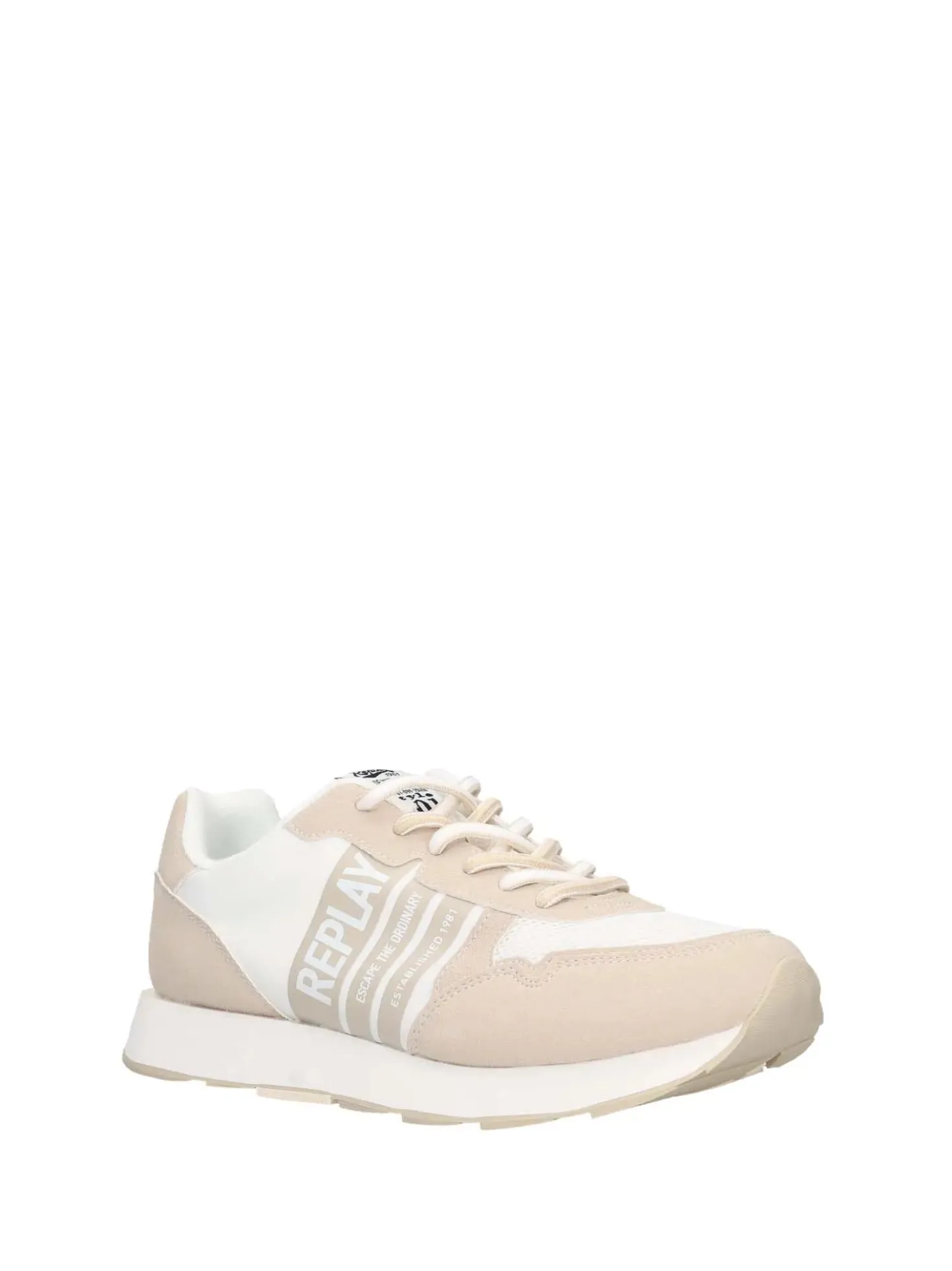 SNEAKERS UOMO - REPLAY BIANCO-BEIGE - RS680118S