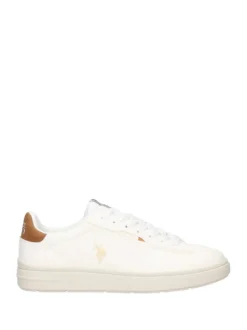SNEAKERS UOMO - US POLO ASSN. BIANCO-CUOIO - ARIS001M/6YM1