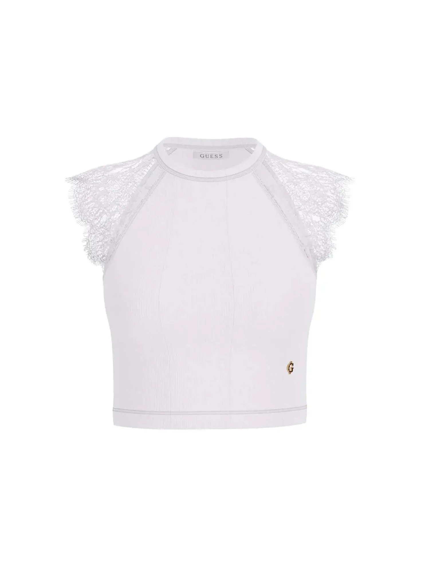 TOP DONNA - GUESS APPAREL BIANCO - W6GZ01 Z0606