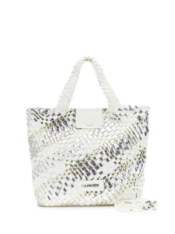 TOTE DONNA - CAFE NOIR ARGENTO-BIANCO - C3MG1022