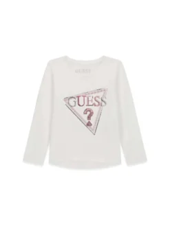T-SHIRT BAMBINA - GUESS KIDS BIANCO - K6YI08 K3673