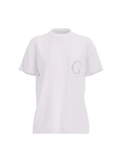 T-SHIRT DONNA - GUESS APPAREL BIANCO - W6GI17 K3037