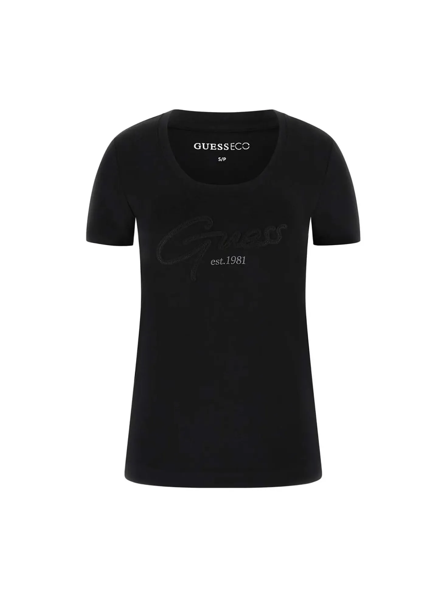 T-SHIRT DONNA - GUESS APPAREL NERO - W6GI14 K3033