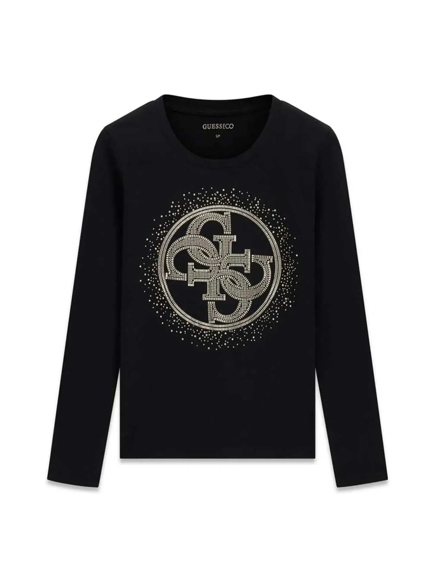 T-SHIRT DONNA - GUESS APPAREL NERO - W6BI58 K7388