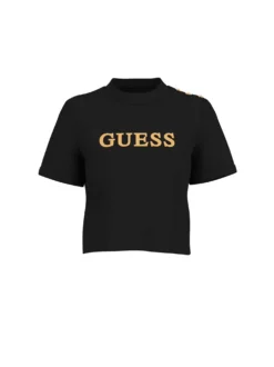 T-SHIRT DONNA - GUESS APPAREL NERO - W6GI06 K3018