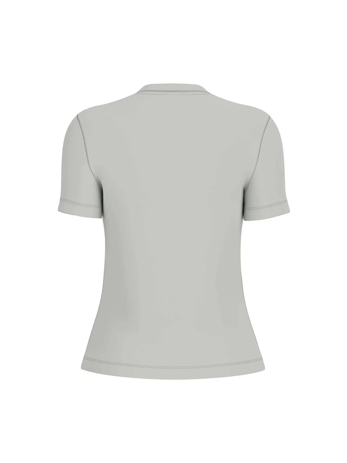 T-SHIRT DONNA - GUESS ATHLEISURE GRIGIO - V6GI01 K2962