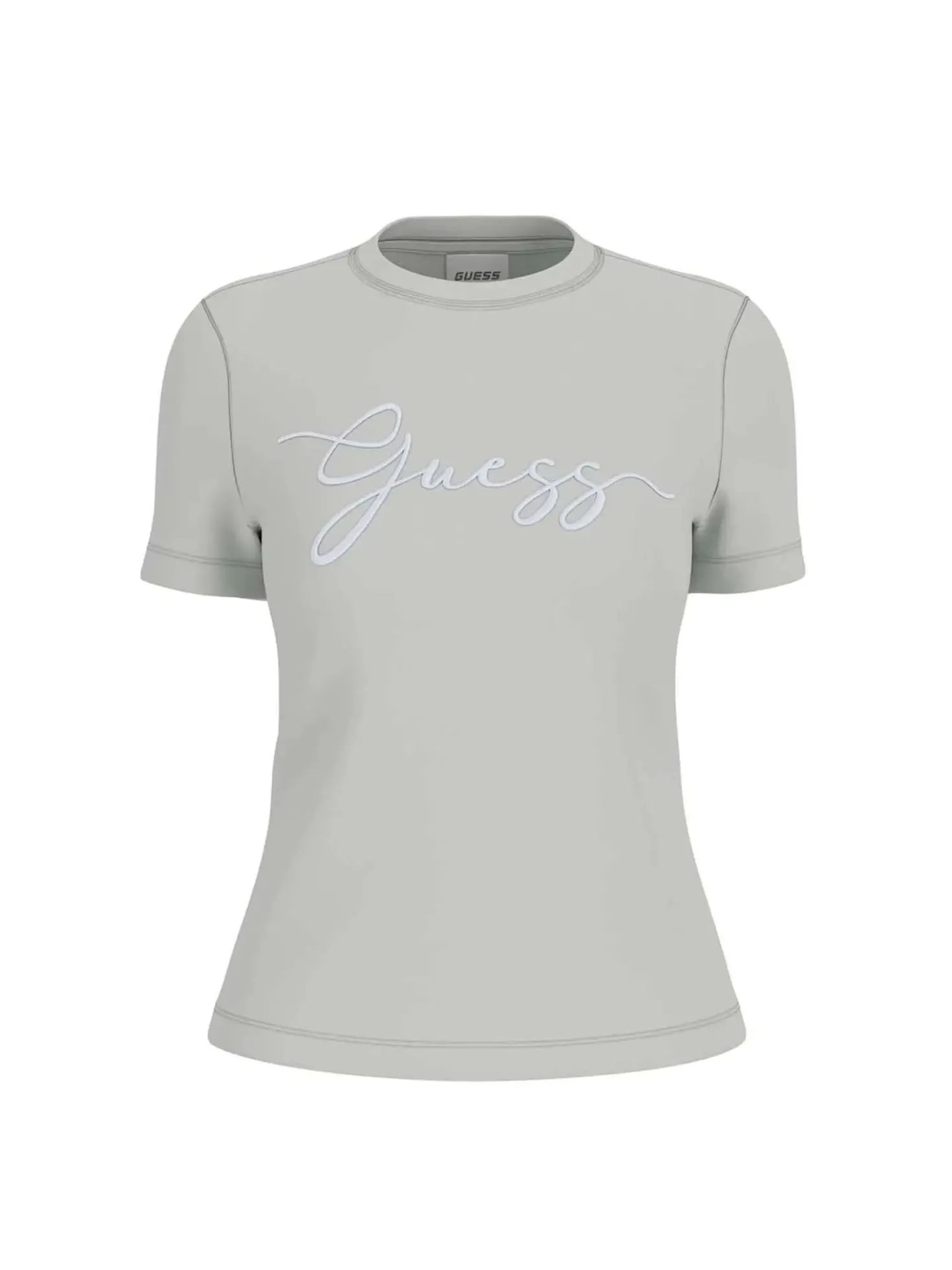 T-SHIRT DONNA - GUESS ATHLEISURE GRIGIO - V6GI01 K2962