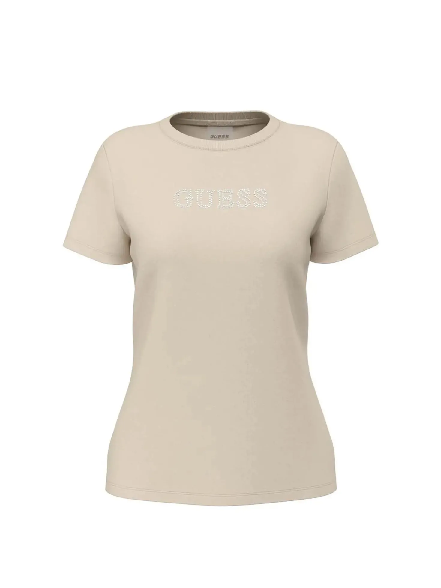 T-SHIRT DONNA - GUESS ATHLEISURE CREMA - V3BI11 J1314