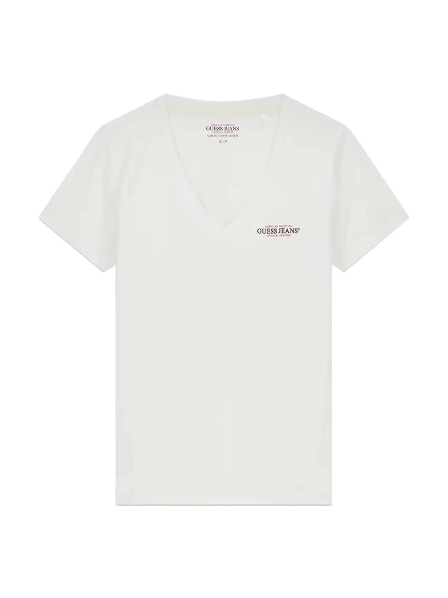 T-SHIRT DONNA - GUESS JEANS BIANCO - W4YI23 J1314