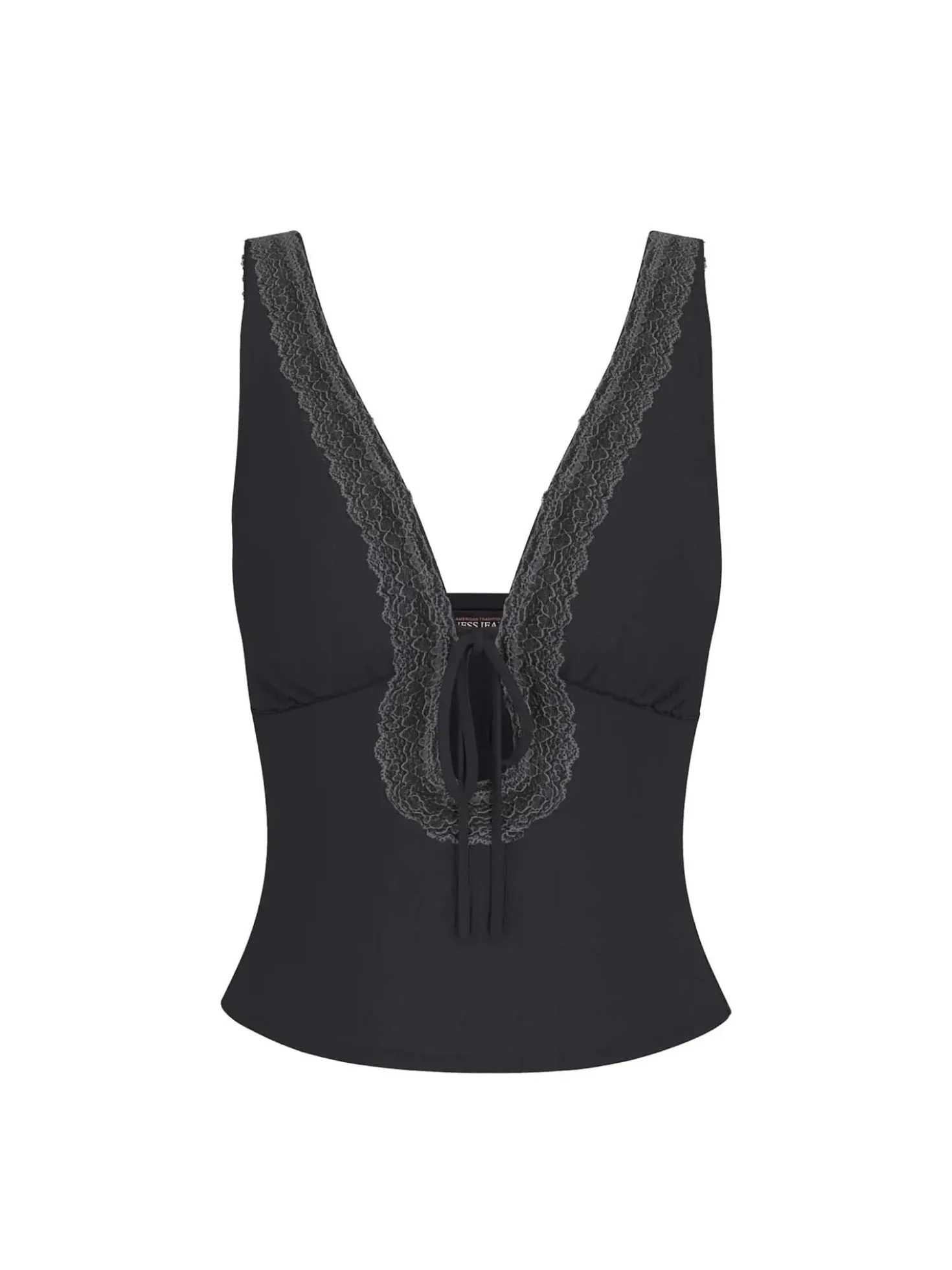 T-SHIRT DONNA - GUESS JEANS NERO - W6GPB1 KF641