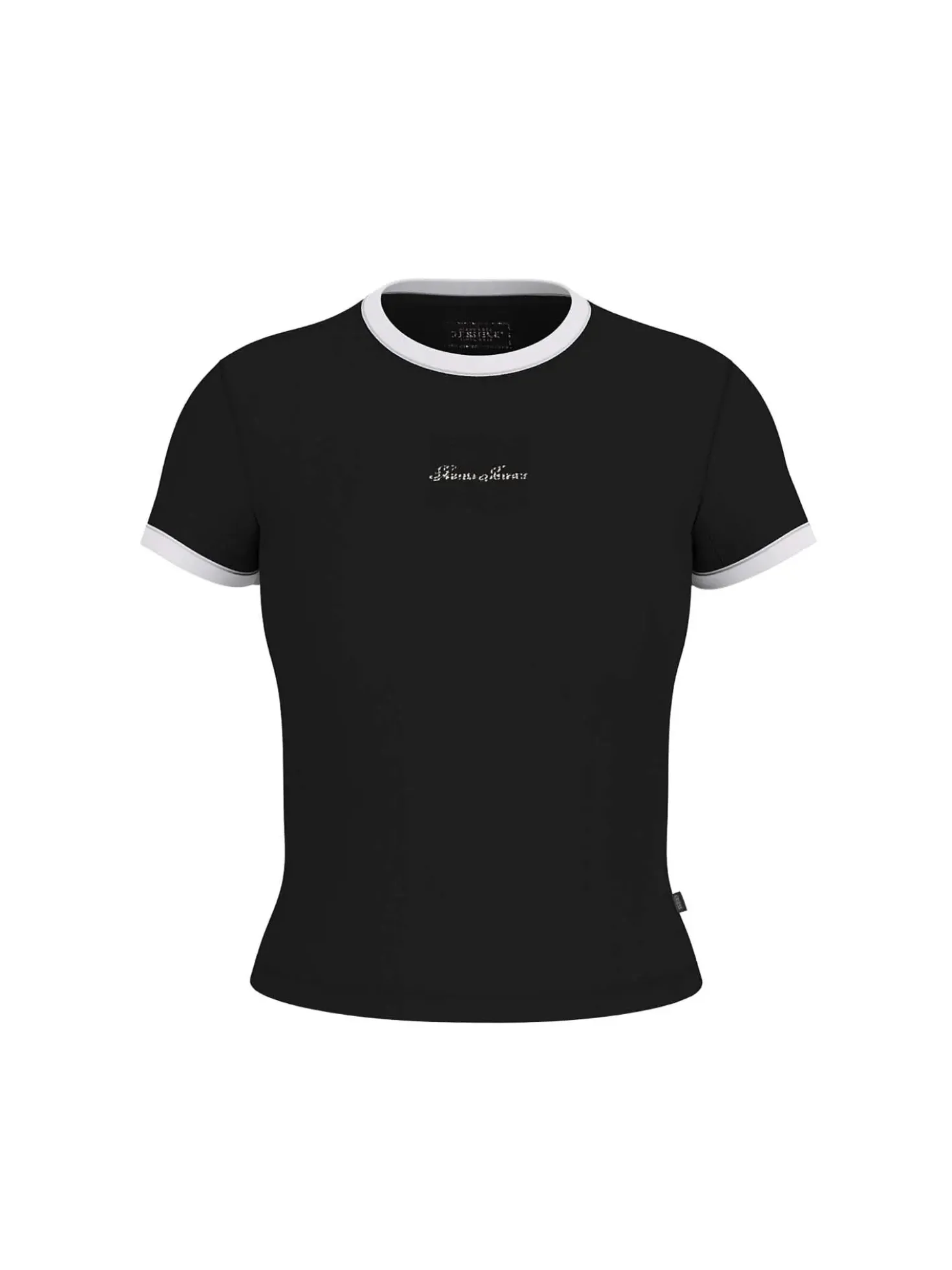 T-SHIRT DONNA - GUESS JEANS NERO - W6GPA9 KF641