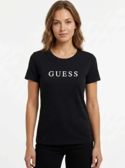 T-SHIRT DONNA - GUESS UNDERWEAR NERO - O5RI01 KBBU1