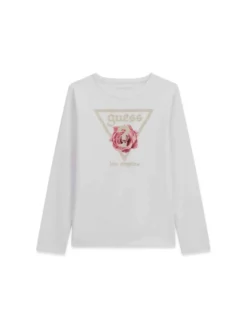 T-SHIRT RAGAZZA - GUESS KIDS BIANCO - J6YI33 K3771