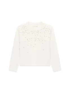 T-SHIRT RAGAZZA - GUESS KIDS BIANCO - J6BI08 K5778